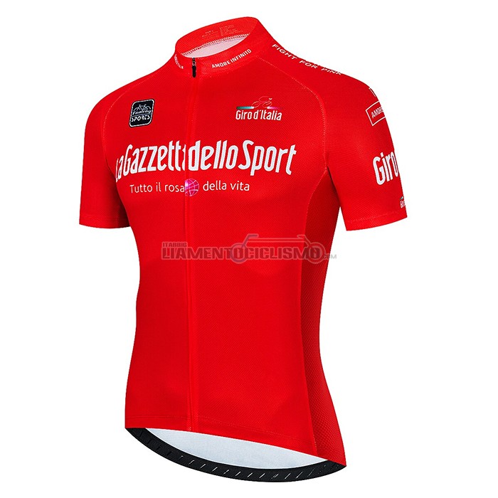 Abbigliamento Ciclismo Giro d'Italia Manica Corta 2022 Rosso